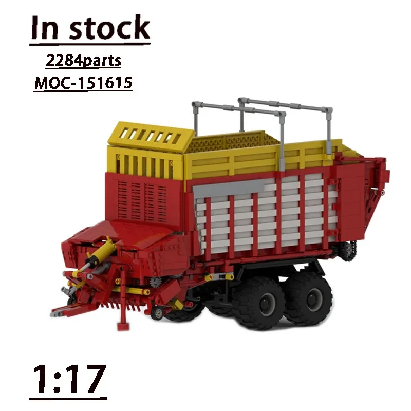 MOC-174668 Agricultural Tractor MOC-151615 Transport Harvesting Transporter Series Merge Assembly Splicing Building Block Model