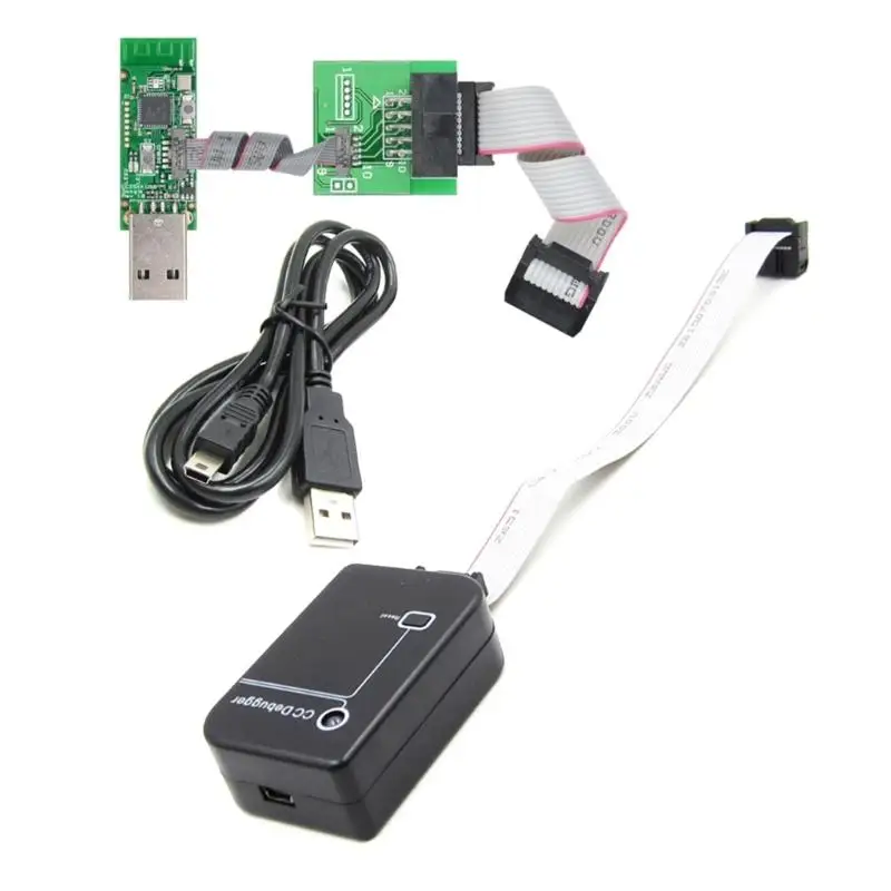 USB Programmer CC2531 Board With Burn-In Clip Debugger Bluetoothcompatible Zigbee Programmer with Programming Cable