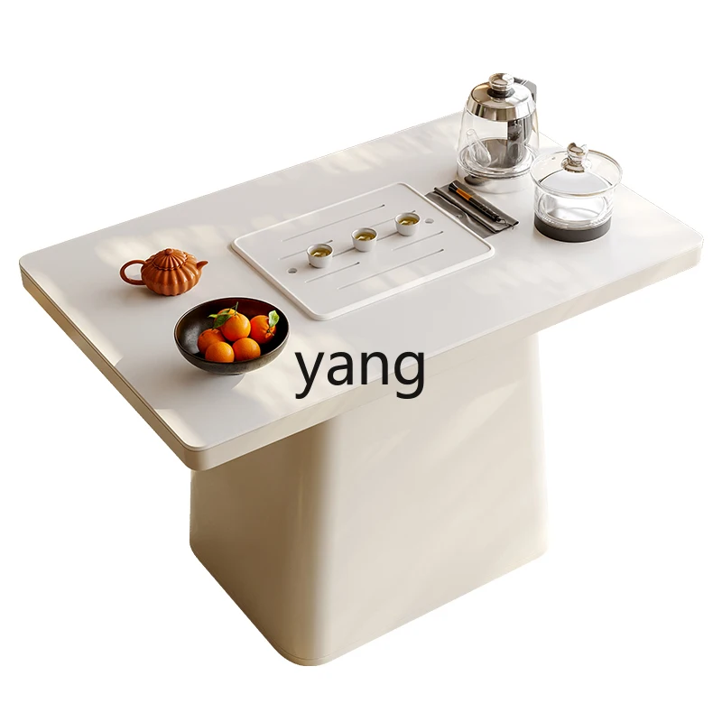 LMM rock slab balcony small tea table kettle integrated household living room leisure tea table