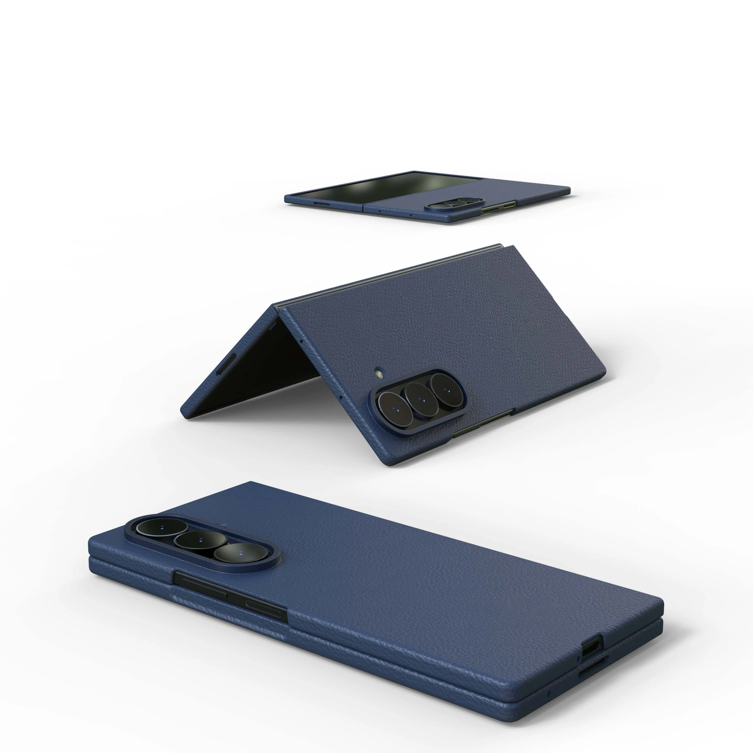Luksusowe skórzane etui na telefon Samsung Galaxy Z Fold 8 Fold 8 Ultra Fold7 Fold 6, pełne ochronne etui na tył, odporne na wstrząsy. — zdjęcie produktu 6