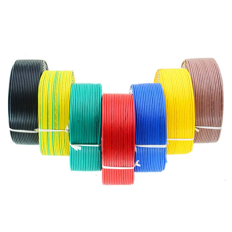 

National standard RV single-core multi-strand soft copper wire PVC insulated electronic wire Home improvement engineering