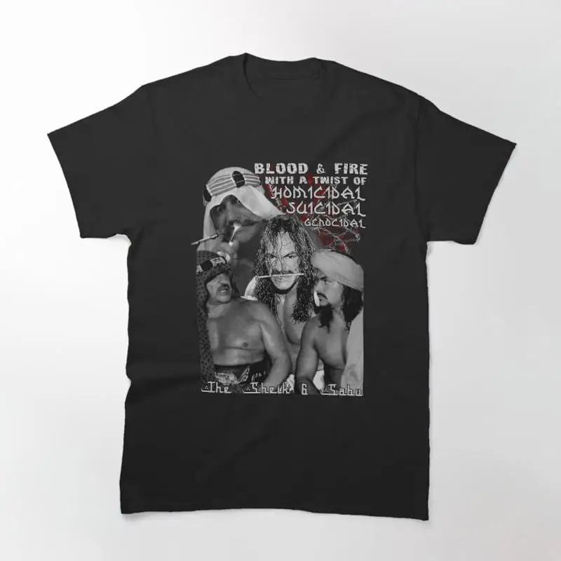 The Sheik Sabu Blood Fire With A Twist Of Classic T-Shirt