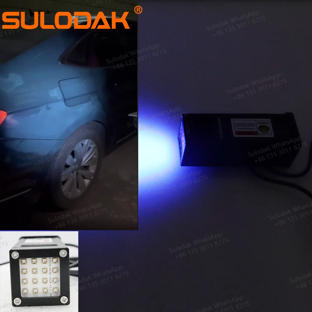 Rechargeable portable UV LED lamp Detection car paint curing sheet metal gray flaw detection