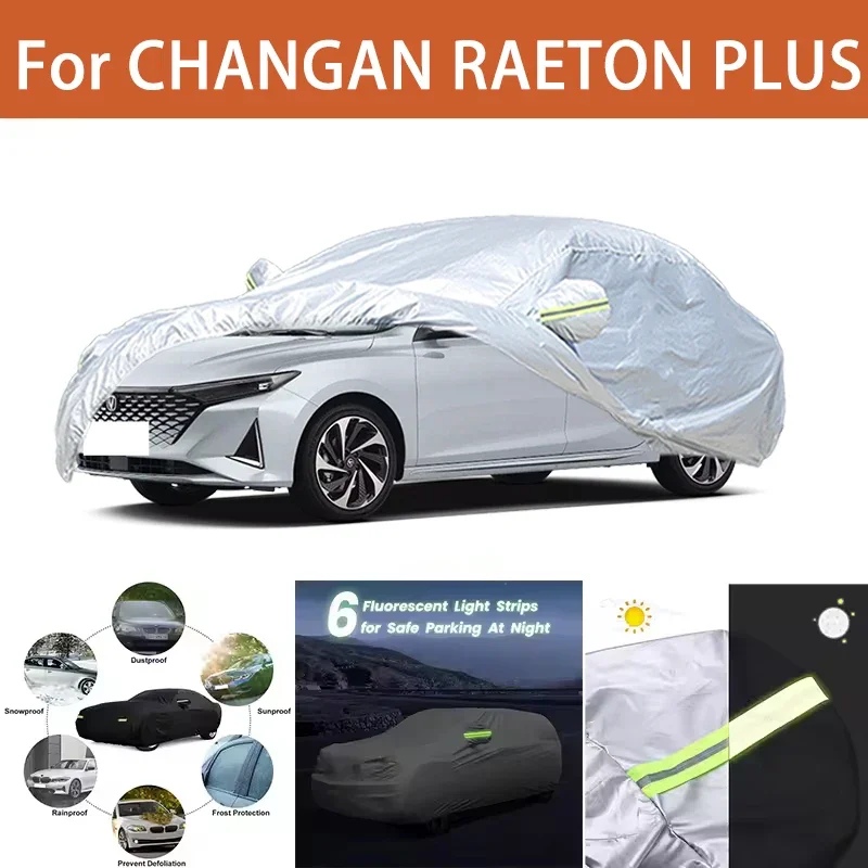 

For CHANGAN RAETON PLUS Car Cover Outdoor Protection Covers Snow Sunshade Waterproof Dustproof Exterior UV Car Accessories