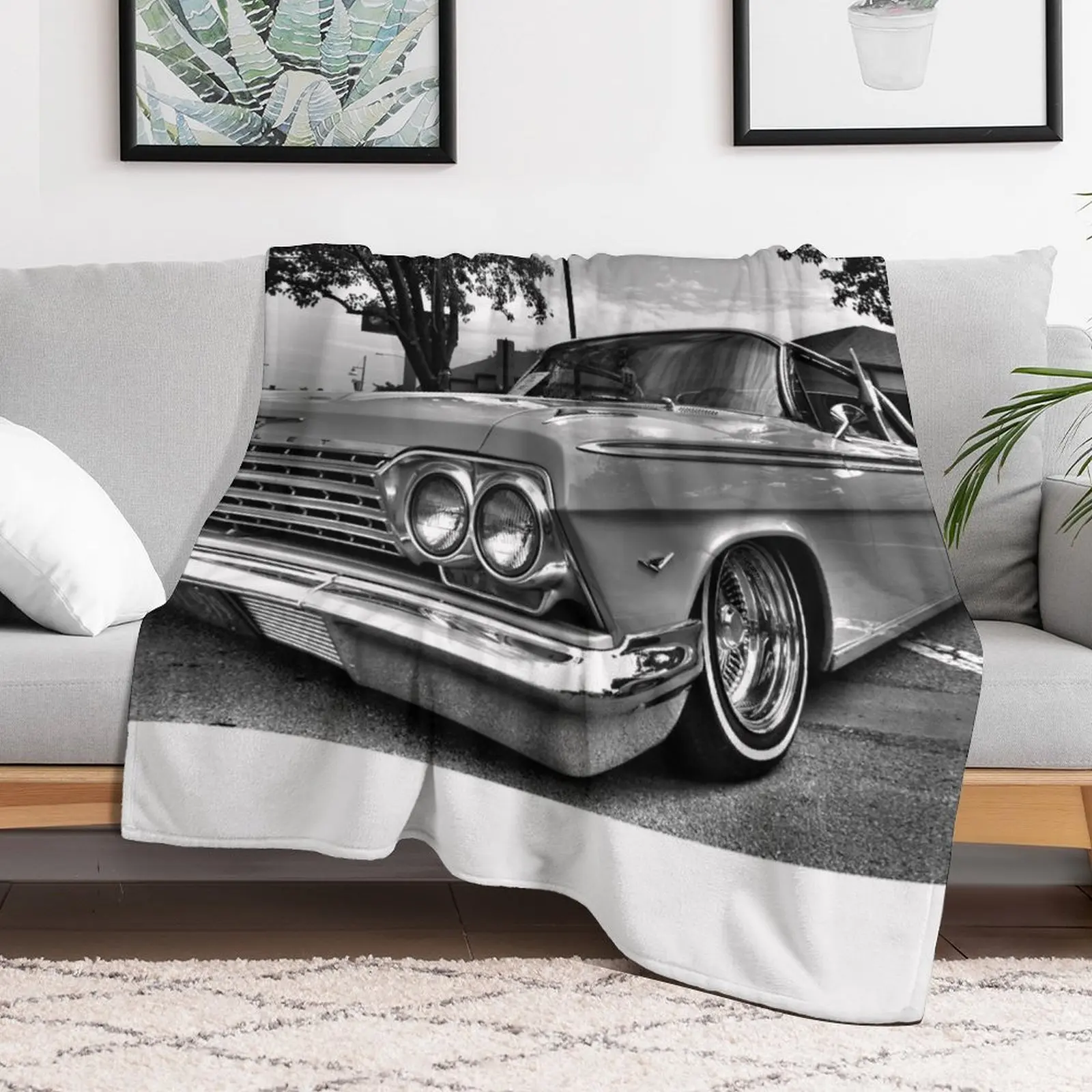 Cruisin' Classic Impala Lowrider Throw Blanket Fashion Sofas heavy to sleep Blankets