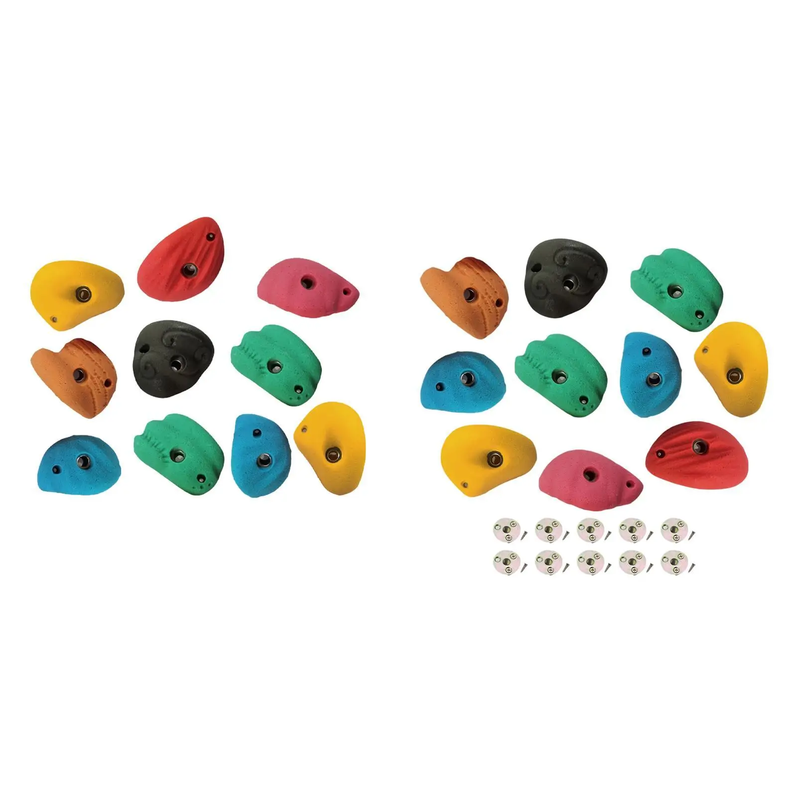 10Pcs Rock Climbing Holds Easy Installation Play Rock Wall Grips for Home Gym Climbing Frame Tree Climbing Playground Play Set