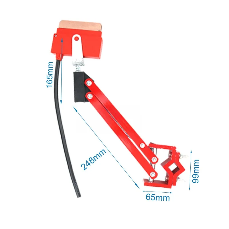 Unipolar slide line receiver driving slide line carbon brush blade iron free blade