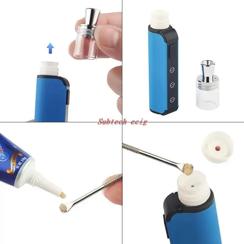 مجموعة شمع Wapen الأصلي المرذاذ القلم السيراميك البخاخة 450mAh سخن VV متغير الجهد 510 موضوع بطارية بداية عدة