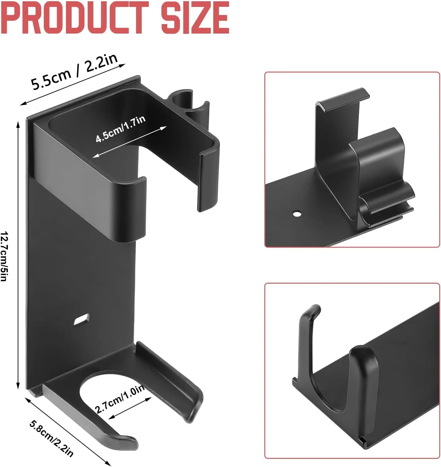 Soporte de aluminio para rizador de pelo Dyson Airwrap HS05 Styler, soporte de pared, organizador, estante de almacenamiento para varias varillas de