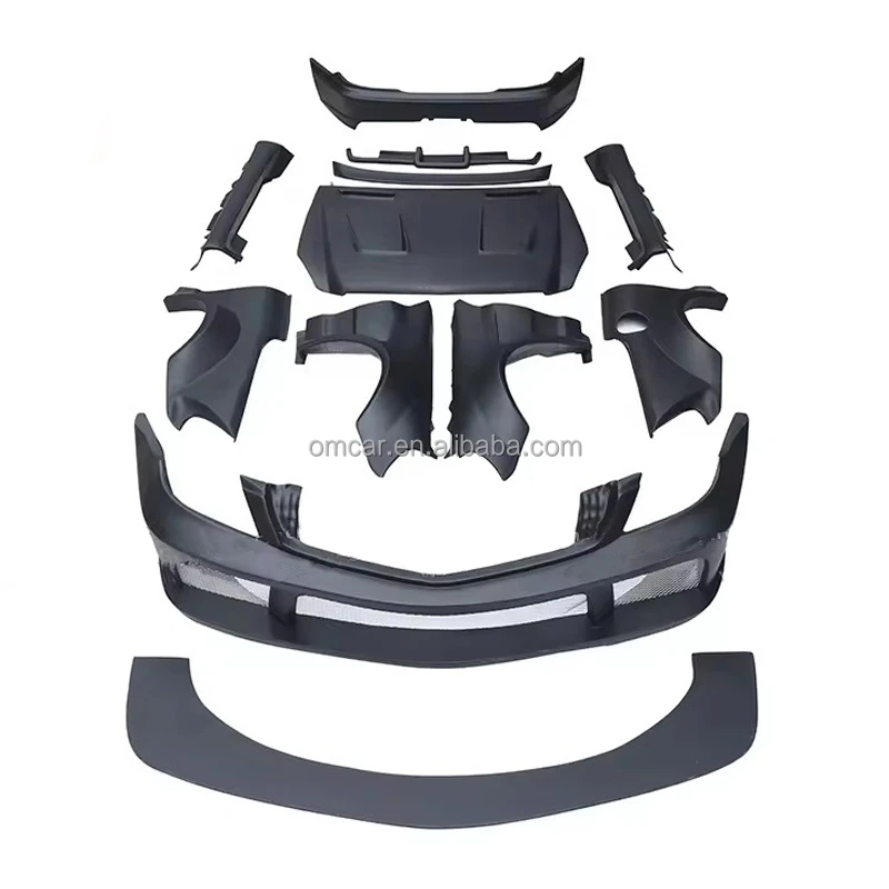 

Car Parts R230 SL Black-Series Wide Body Kit Front Rear Bumper Spoiler Engine Cover Siede Skirts for SL63 SL55