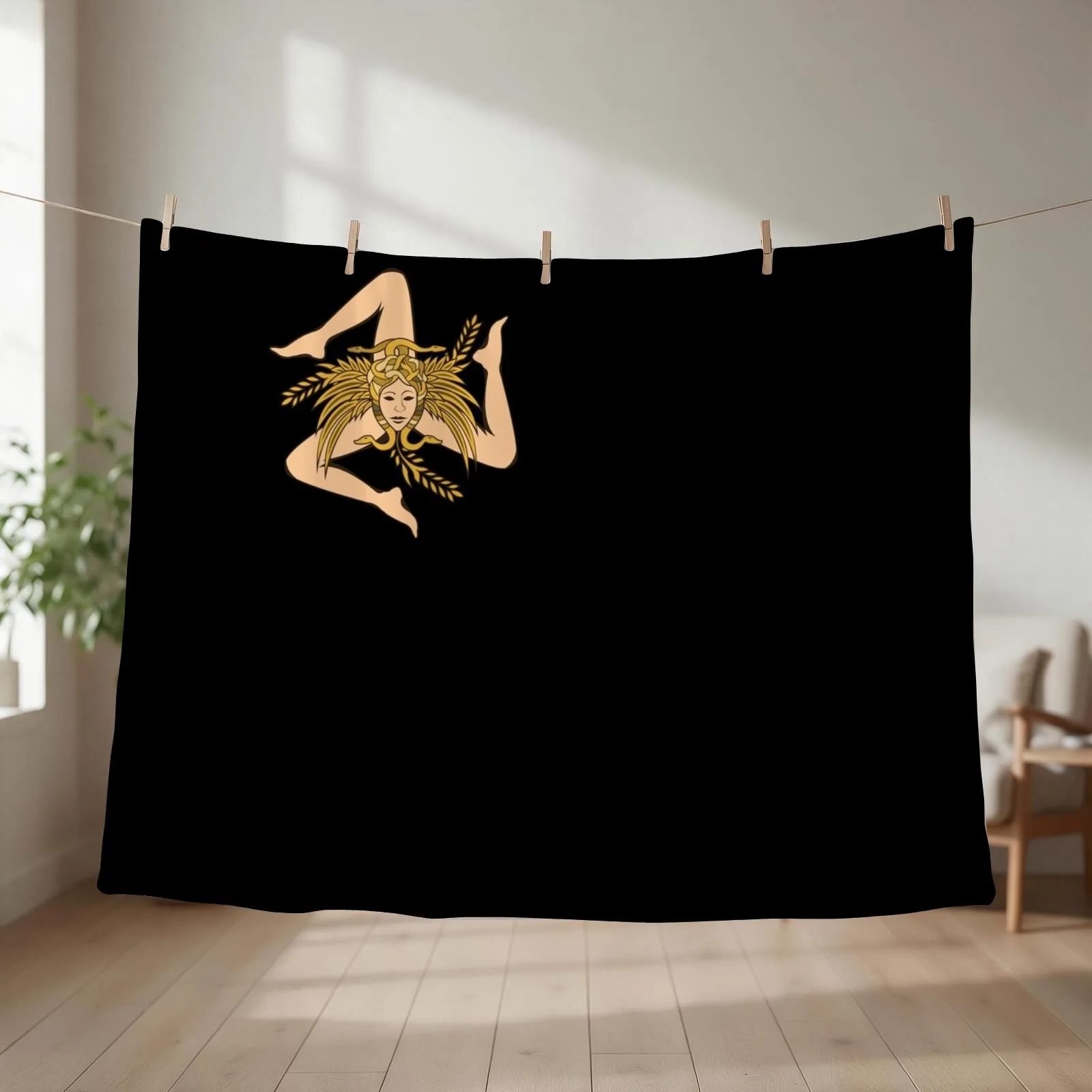Sicily Trinacria Throw Blanket Luxury Decoratives manga christmas decoration Blankets