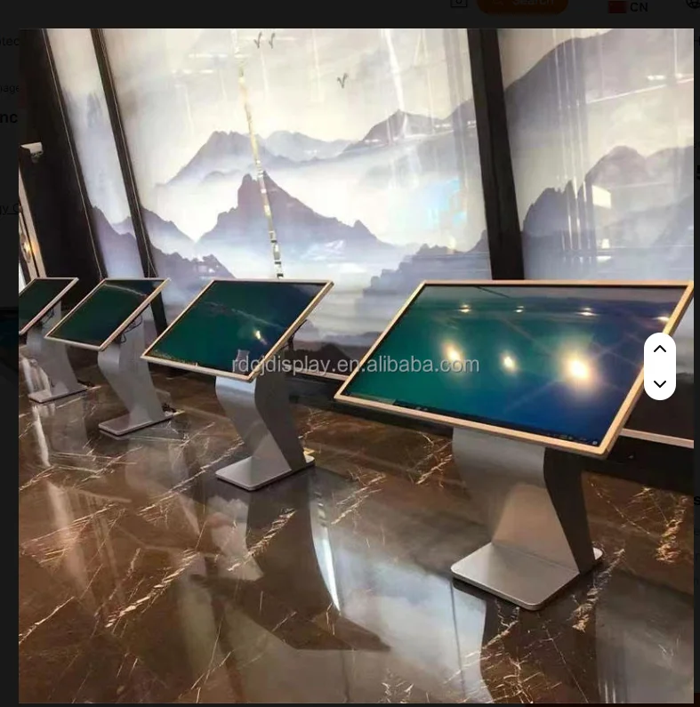 Pabrik Shenzhen Harga Terbaik Layar Sentuh Interaktif Kios Informasi 75 Inci Layar LCD Layanan Mandiri