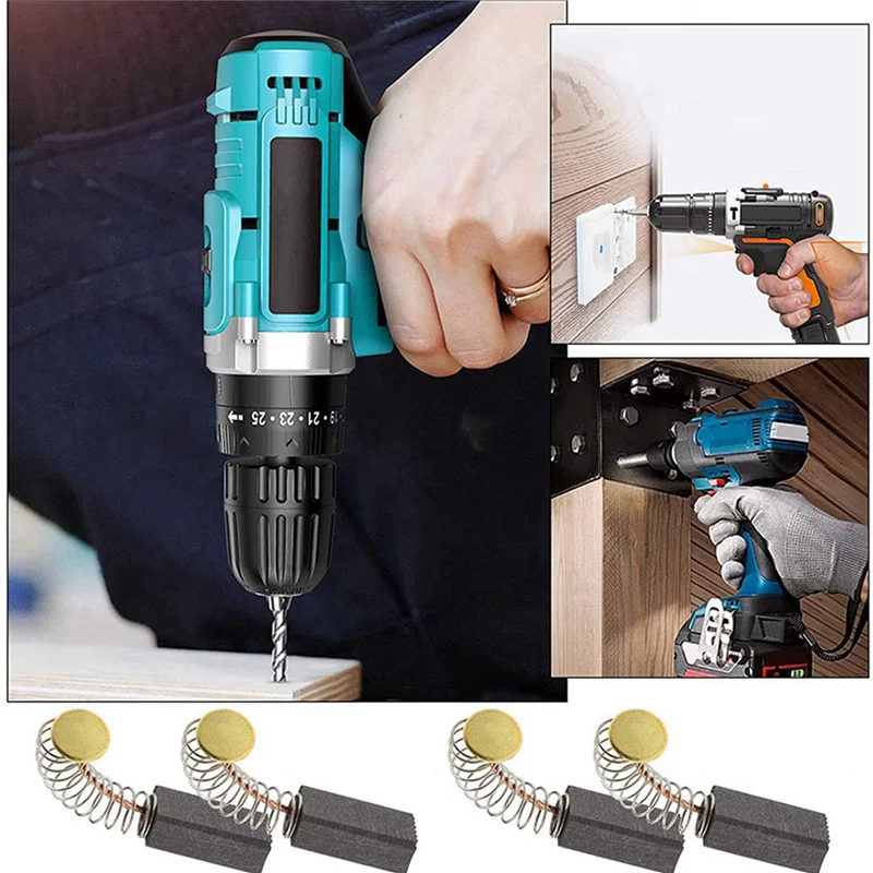 AT29-10 Pairs Motor Carbon Brushes 13Mm X 8Mm X 5Mm Universal Power Tool Replacement Parts For Angle Grinder Orbital Sander