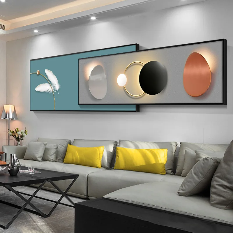 

Современный скандинавский свет, роскошное украшение для гостиной, диван, фон, стена, абстрактный простой суперпозицион, прикроватная роспись для спальни