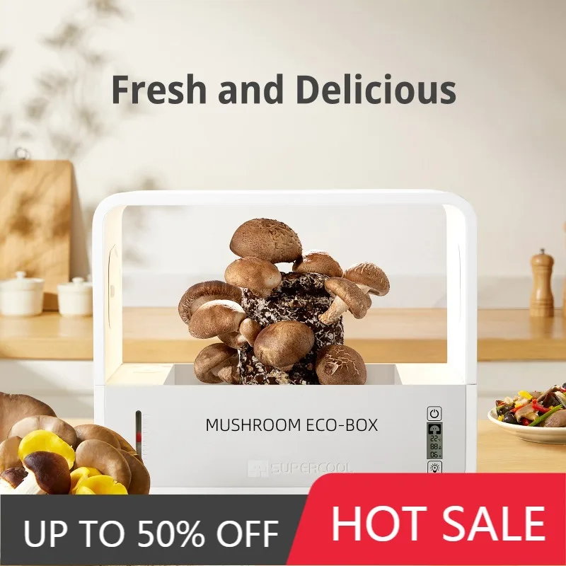 Mushroom Smart Terrarium Mushroom Growing Transparent Plant Vivarium Box Family Desktop Smart Plant Box Cultivation Container