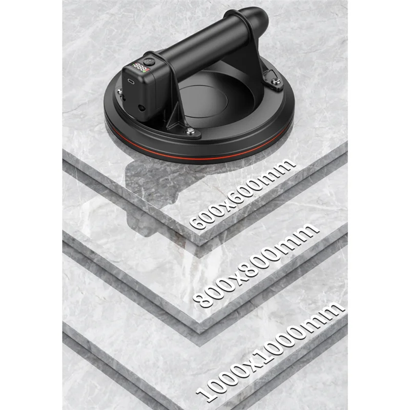 

Самый-8-дюймовый электрический вакуумный присоска 200 кг, несущая способность, сверхмощный вакуумный подъемник для плитки, стекла, ручной подъем, мощный