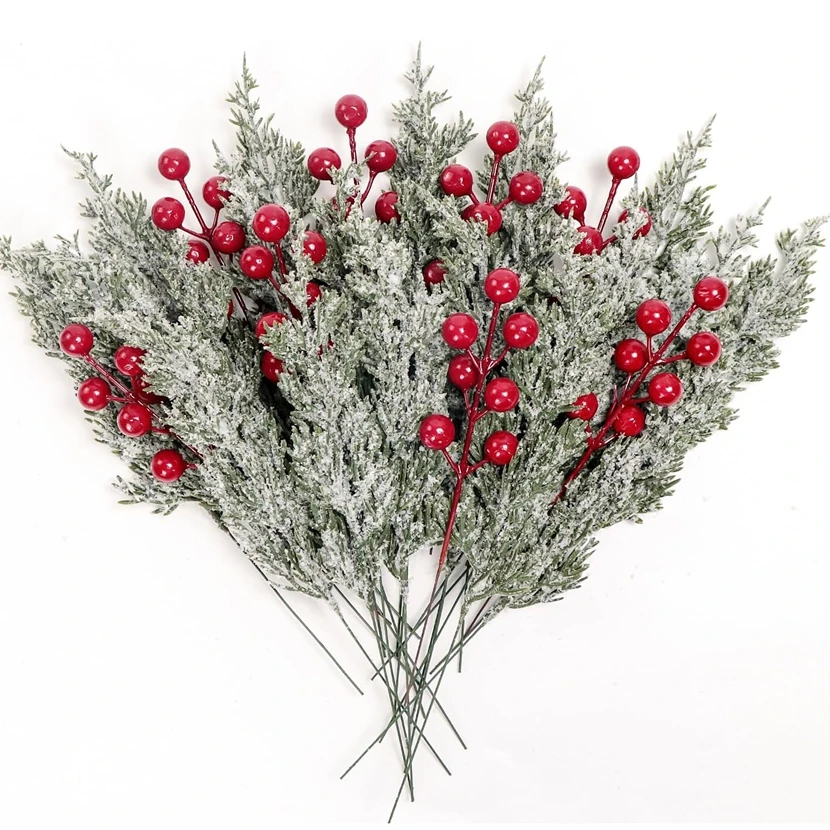 

5/10pcs Artificial Plants Cypress Leaves Christmas Tree Home Room Table Decorations Outdoor Yard Garden Wedding Flower Diy Gifts