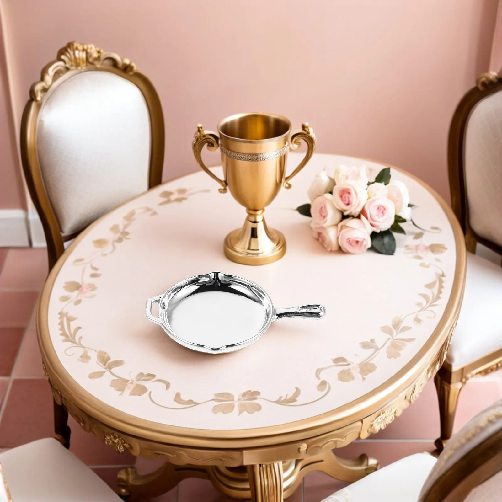 

Набор из 5 реалистичных миниатюрных сковородок из сплава для кукольного домика - миниатюрные сковородки для декора кухни, аксессуары для рукоделия и игр