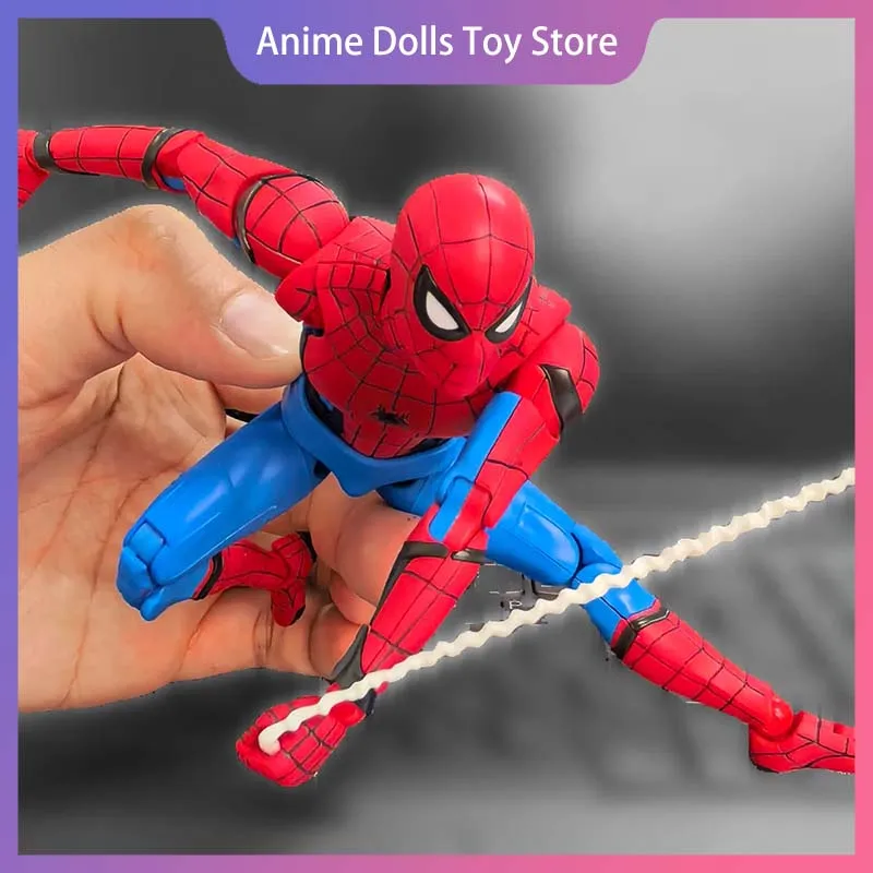 

Подлинная фигурка Человека-Паука Старка, 1/12, 15 см, аниме, мультяшная подвижная сборка суставов, игрушка, декор для стола, коллекция, подарок