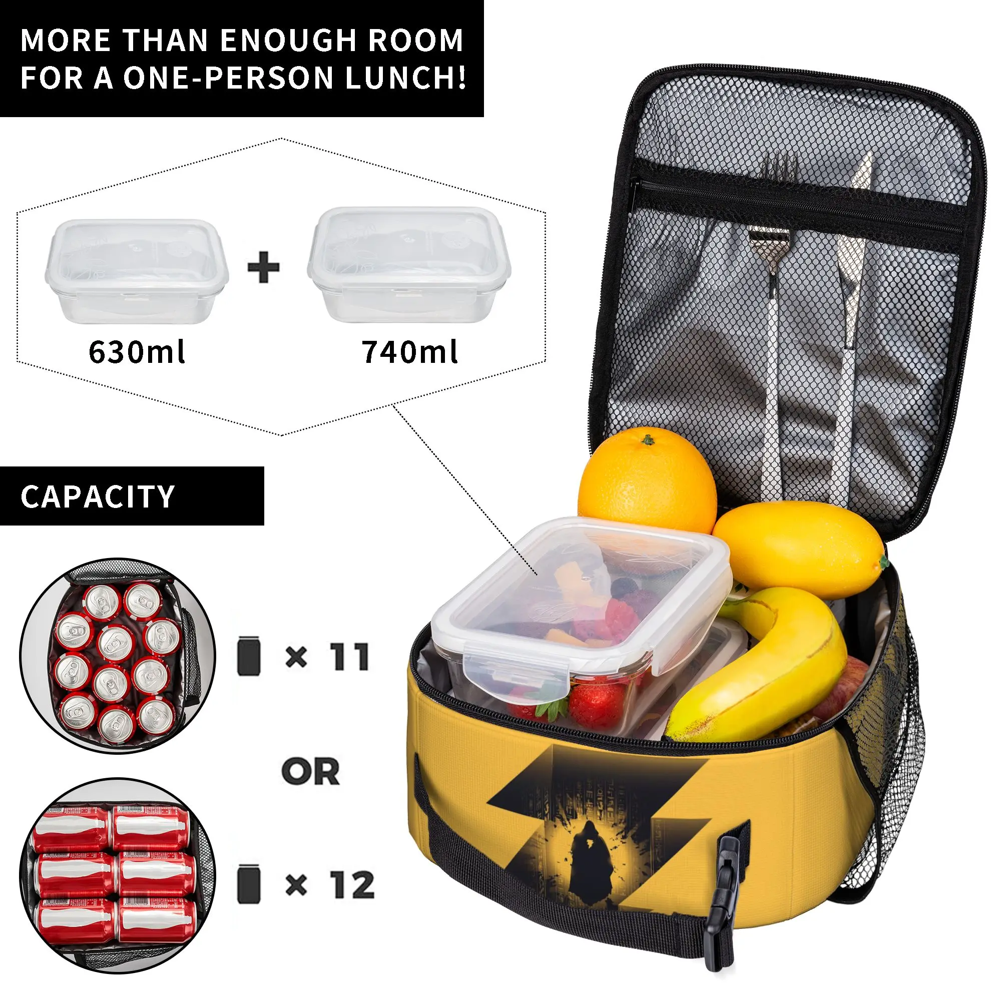 1 pezzo di borsa portaoggetti - Food Storage Yellow recensione e prezzo
