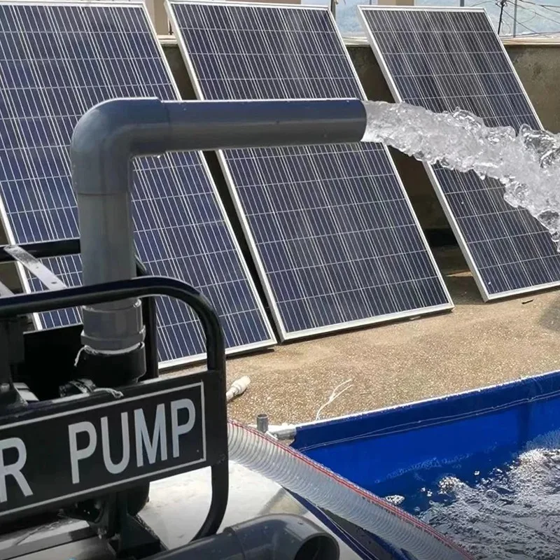 Large Flow DC Agriculture Solar Water Pump with Solar Panels for Irrigation Surface Mount