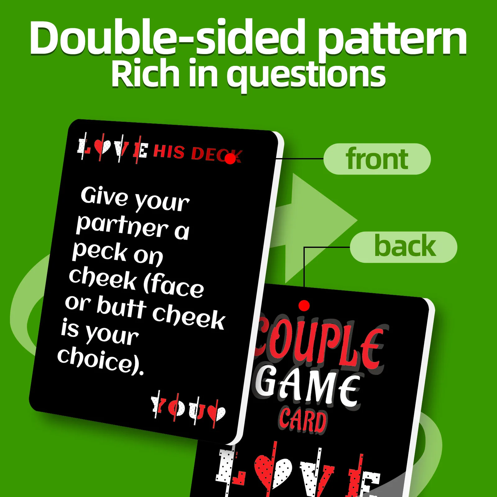 ZYT 50 قطعة زوجين غامض مثير مجلس أرواق لعب عشاق يؤرخ لعبة تفاعلية الدعائم لعب للحزب غرفة نوم السفر التخييم