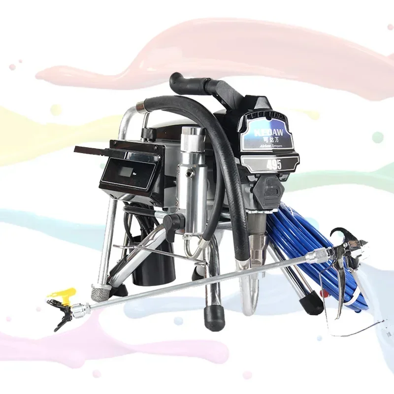 495/395 Professional High-pressure Airless Spraying Machine Intelligent Wall Spray Latex Paint Internal-feed Painting Tool