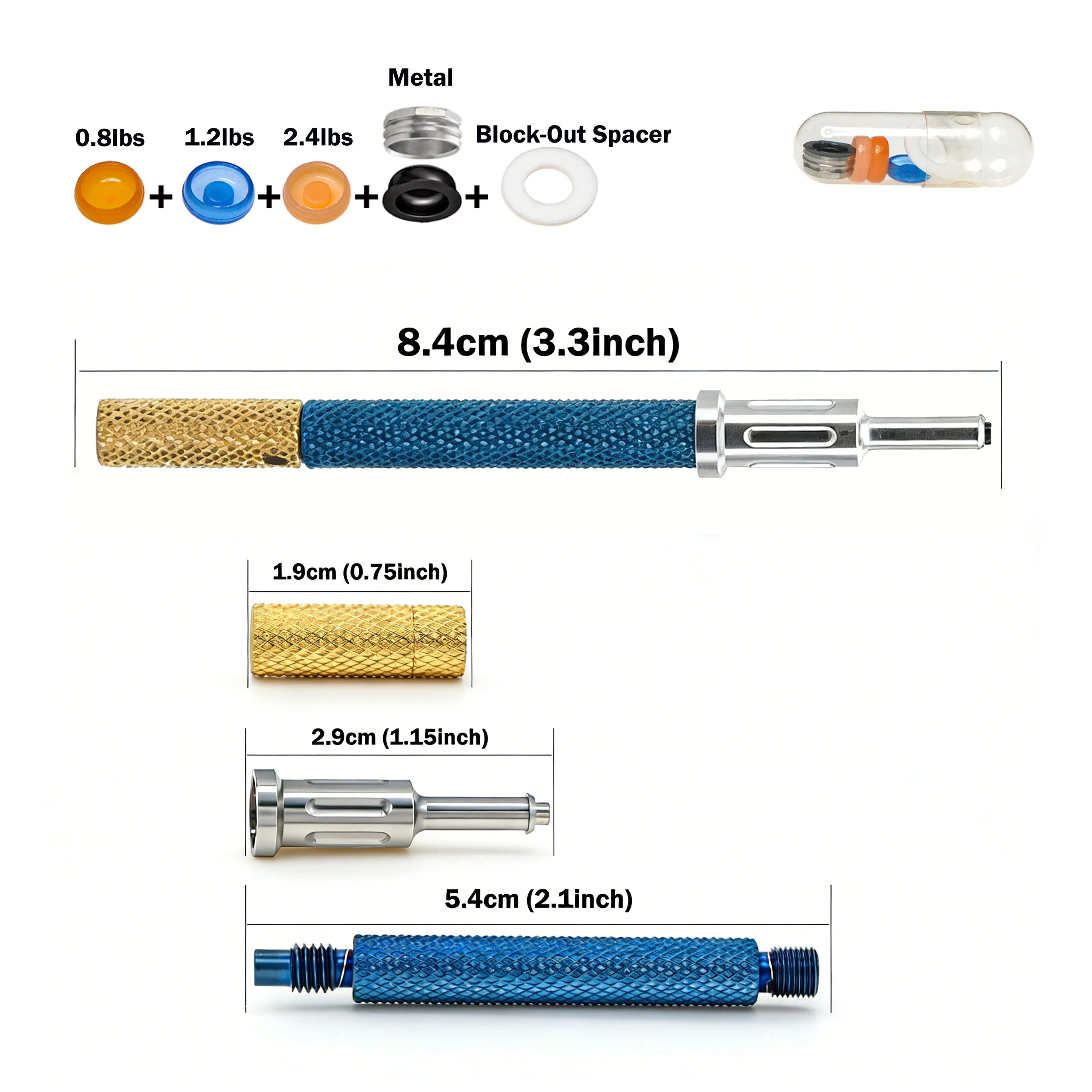 Universal Locator Core Tool & Retention Caps Kit, Implant-Supported Overdenture Abutment Attachment System
