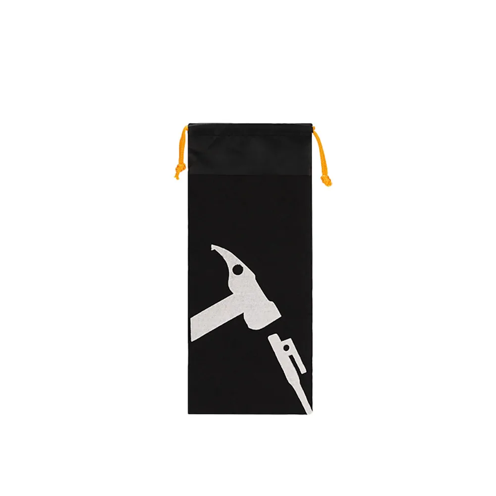 Drawstring Camping Peg Storage Bag 6.1 x 14.0 in Thickened Oxford Cloth for Outdoor Hiking Off Road Gear Organization