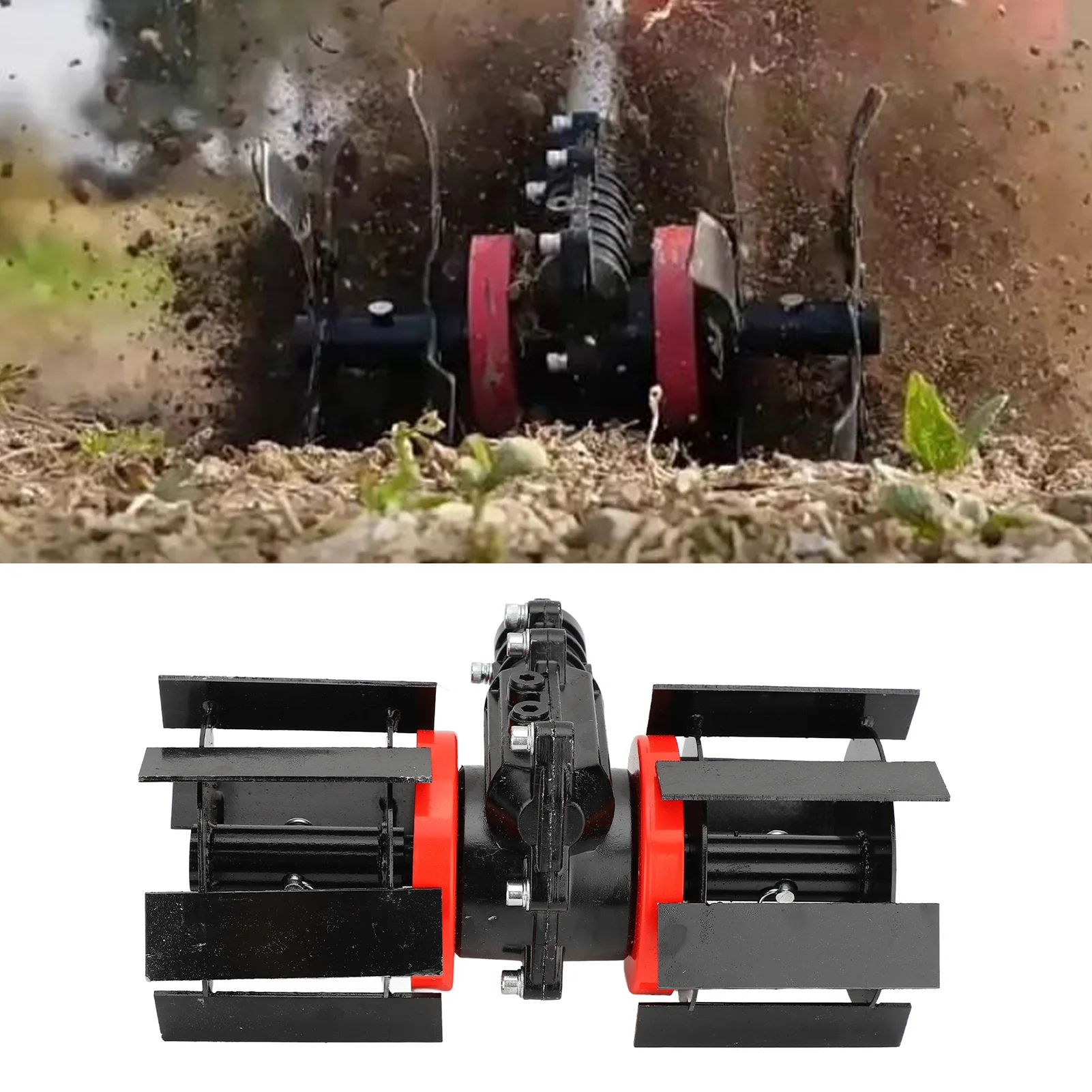 

9 Tooth 26mm 28mm Grass Trimmer Weeding Wheel Trimmer Deep Plowing Wheel Garden Tiller Loose Soil Accessory