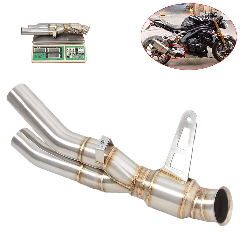 

For Triumph Speed Triple 1200Rs 2021-2025 1200RR 2022-2025 Motorcycle Exhaust Escape Muffler Middle Link Pipe Connect Original