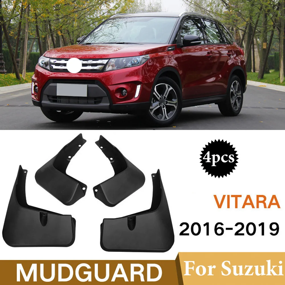 

4pcs For Suzuki Vitara Edcudo 2016 - 2019 Mud Flaps Mudflaps Splash Guards Mudguards Front Rear 2017 2018 2019