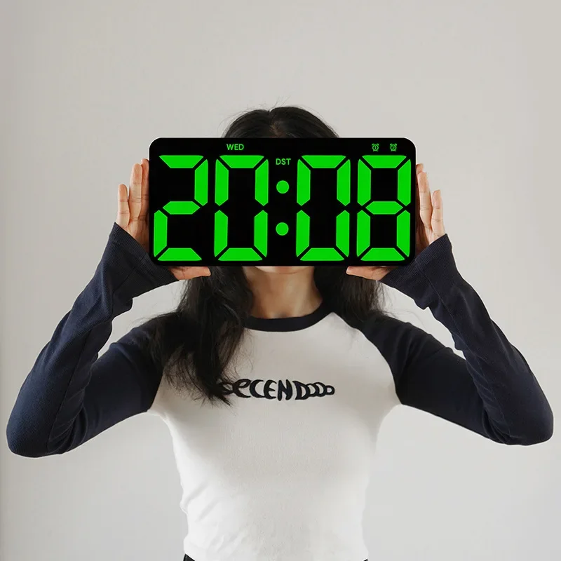 Hot sale LED living room wall clock simple electronic clock multifunction countdown number of hours phone clock plug-in