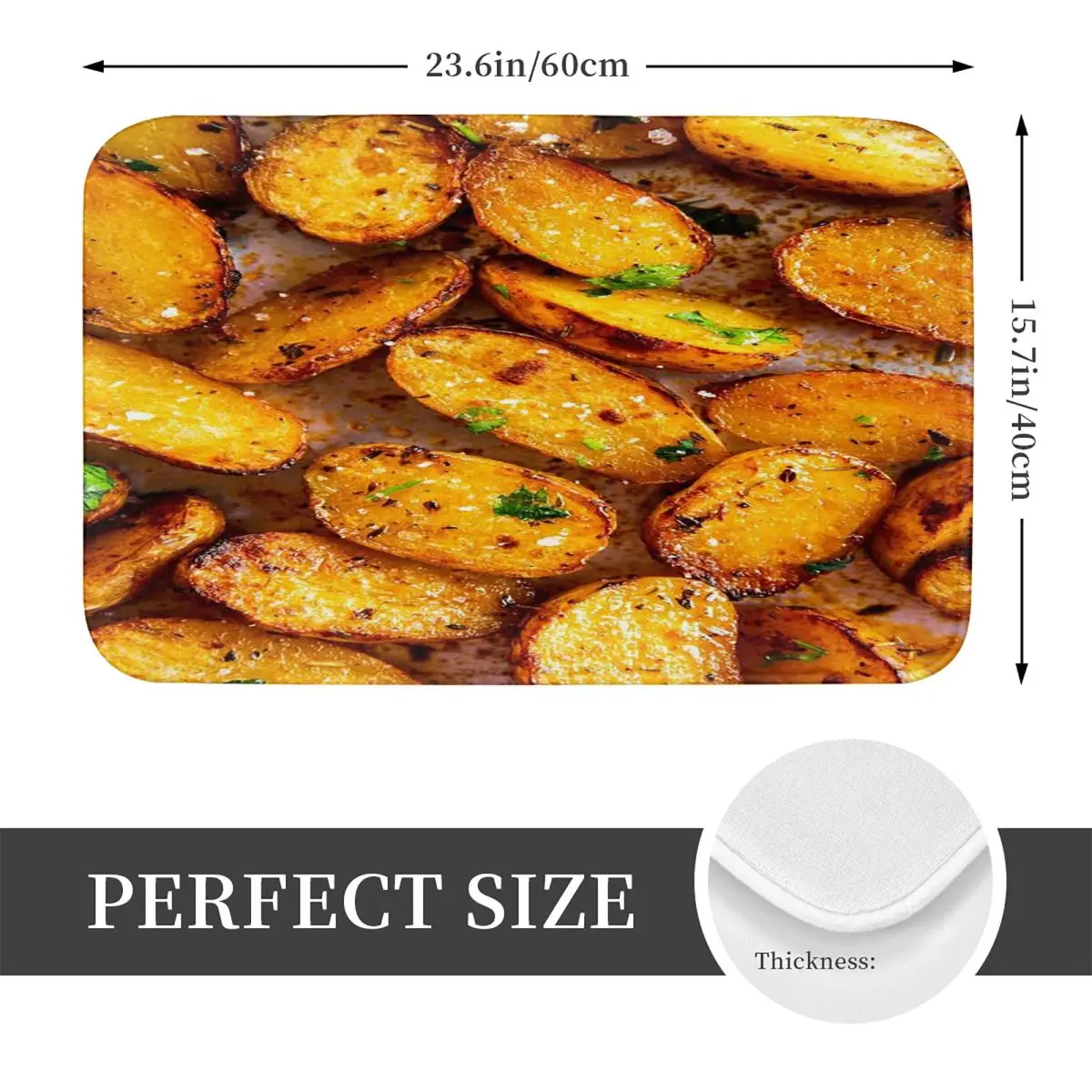 I Don't Know I'm Just A Potato Potato Lover Gift Doormat Kitchen Entrance Home Floor Mat Anti-slip Carpet Rug for Room Footpad
