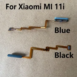 Botón de inicio para Xiaomi Mi 11i 5G, Sensor de huellas dactilares, escáner de identificación táctil, Conector de cinta, Cable flexible MI11i