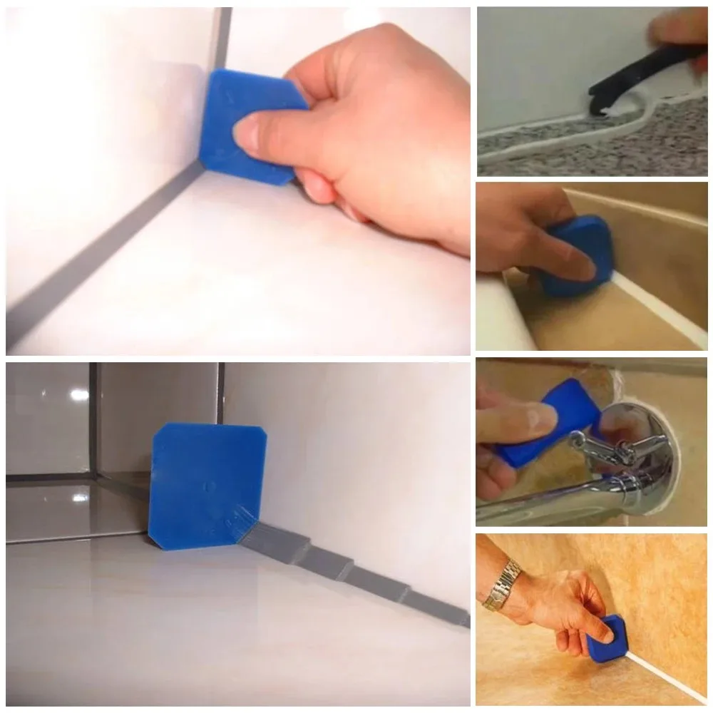 9pcs Caulking Tool Kit Joint Sealant Finishing Tool Portable Grout Scraper Multipurpose Caulk Remover for Window Tile Sink image 3