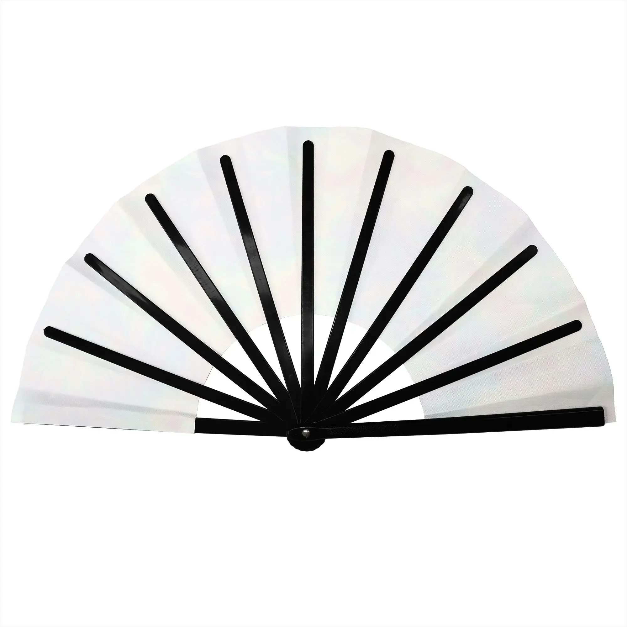 Tie Dye Folding Hand Fan DIY  Polyester Fabric Fan Fashion Summer Accessory Decorative Fans