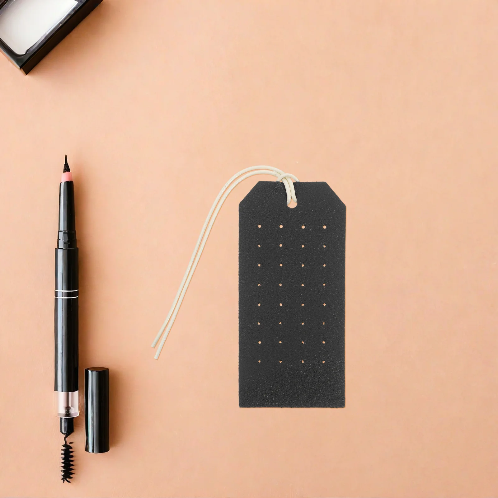 

2Pcs Earring Organizer Portable Double Sided Fake Jewelry Display Stand Holder Travel Accessories Storage Black