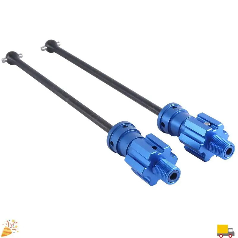 

2PCS Widemaxx Steel Extended Drive Shaft CVD For 1/10 Traxxas MAXX Widemaxx RC Car Upgrade Parts Blue