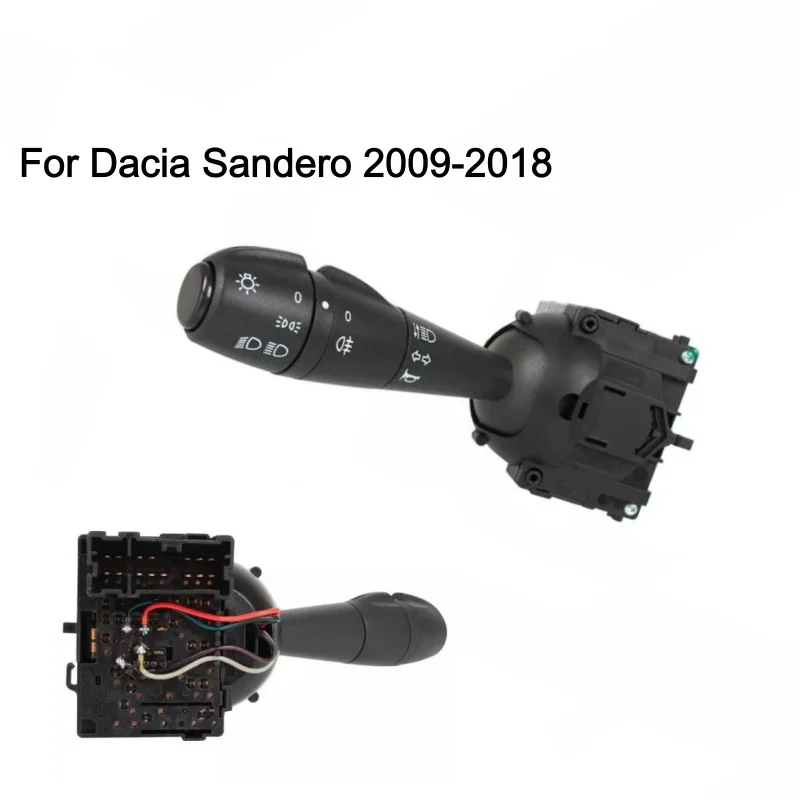 Steering Column Indicator Head Fog Light Switch Stalk Replacement For Dacia Sandero 2009-2018 Car Turn Signal Fog Lamp