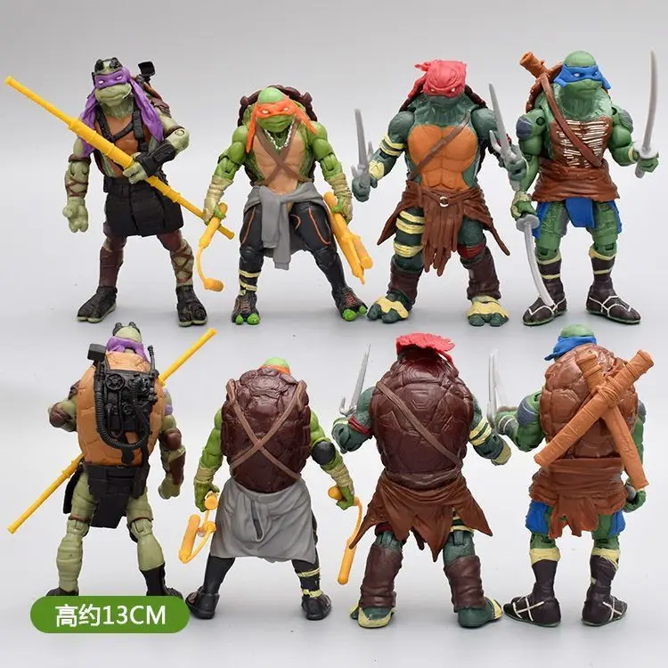 Figura de Acción Totalmente Articulada de las Tortugas Ninja, Versión Clásica de la Película de 1988, Modelo de Juguete, Adorno de Escritorio, Regalo