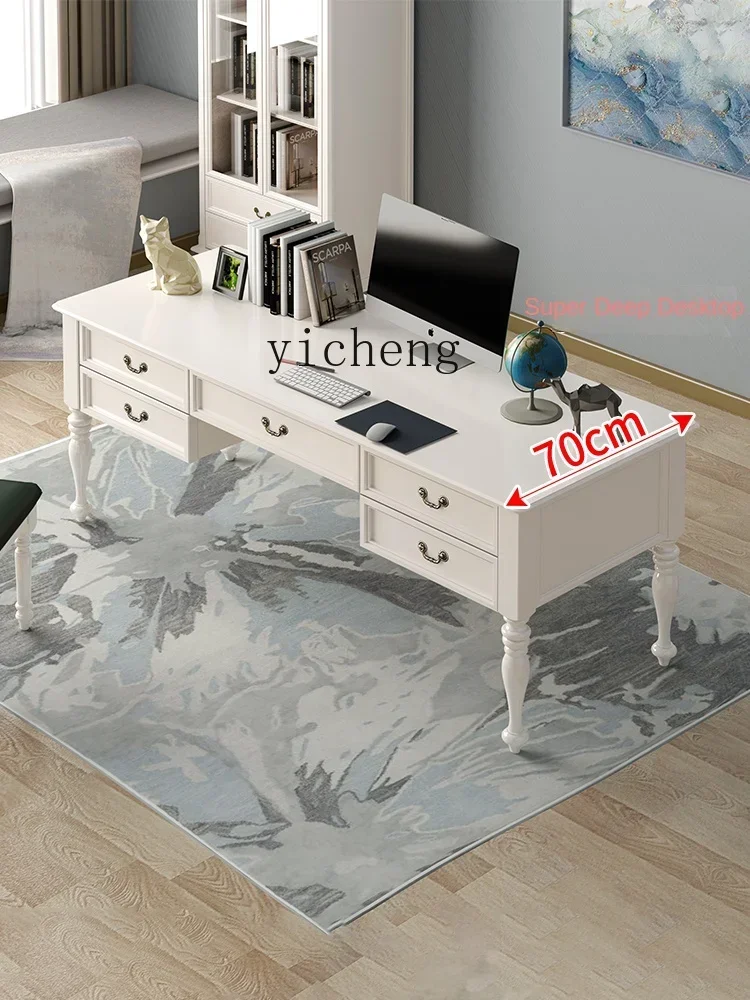 

Solid Wood 1.8-1.6-1.4 M 1.2 Desk Large Size Home Study Computer Desk Desk