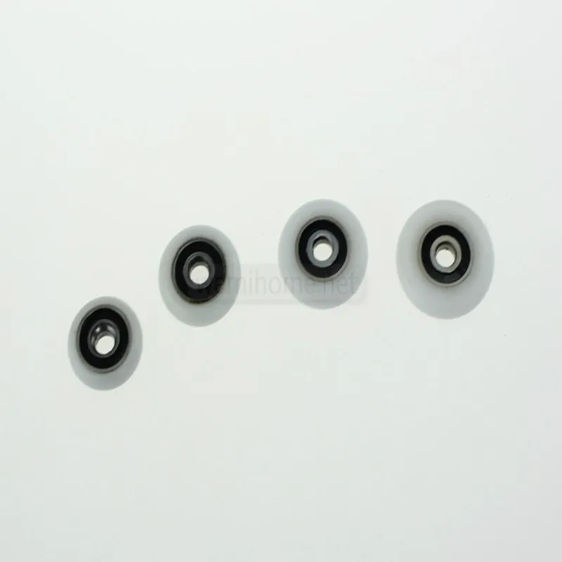 10pcs/lot Diameter 19mm/20mm/22mm/23mm/25mm/27mm Fasteners Bathroom Bearing Door Runner Sliding Shower Door Roller Pulley