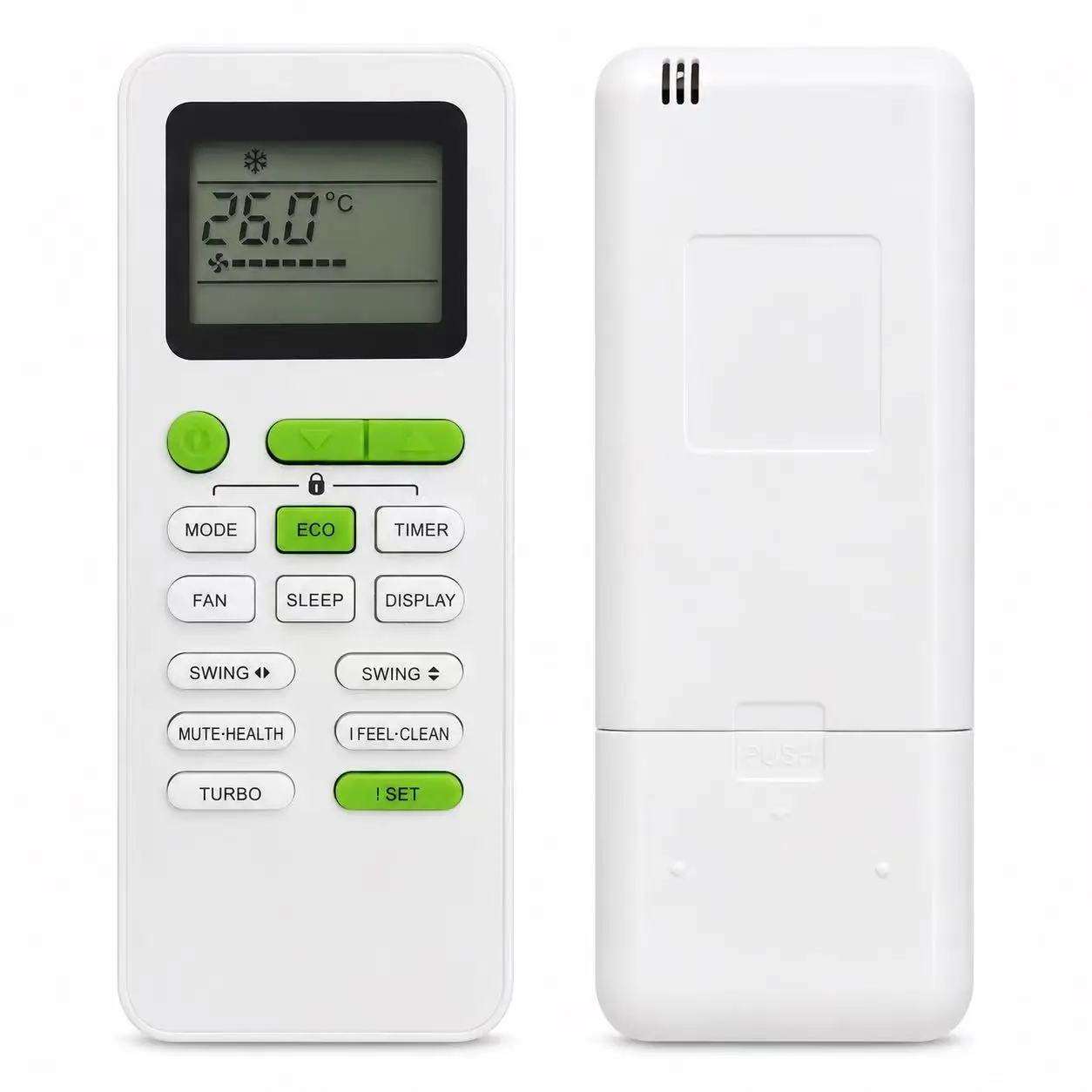 Replacement GYKQ‑52 AC Remote Control For TCL HYUNDAI TELEFUNKEN Air Conditioner KFRD‑26G KFRD26G BH13BPA Energy‑saving ECO