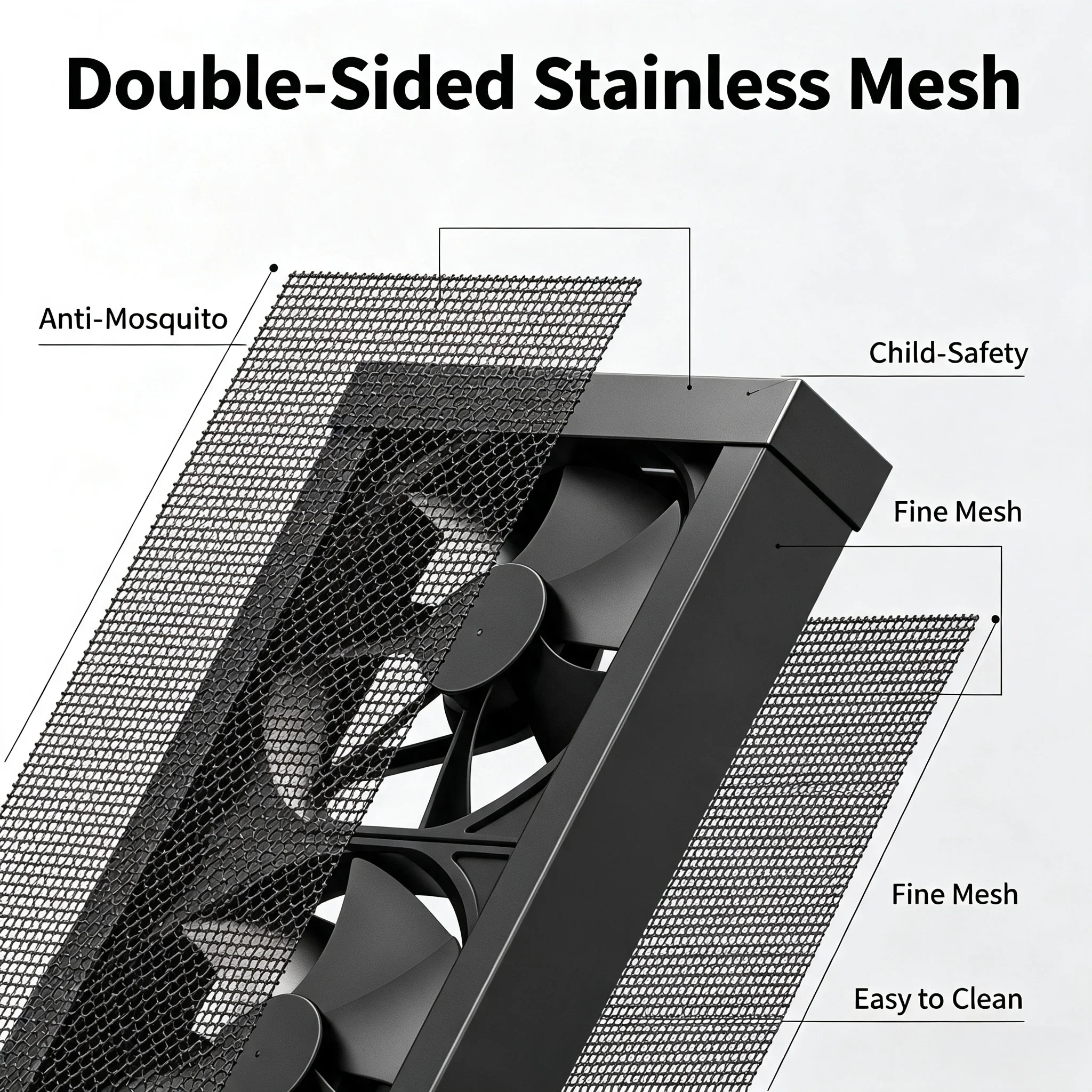 Non-punching Retractable Window Exhaust Fan, Installation-Free Powerful Household Ventilation Fan image 4