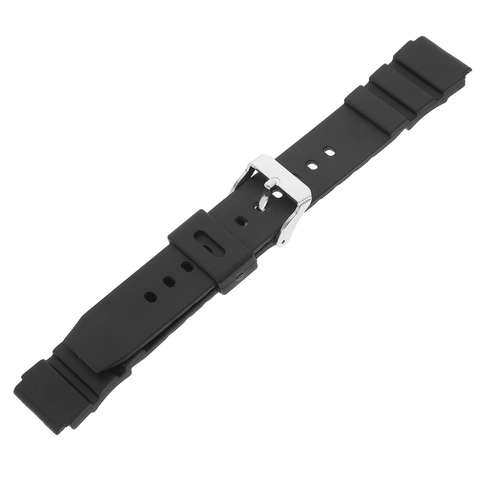

Waterproof Silicone Watch Bands Replacement Wristband for Men 18mm Strap Smooth Texture Seamless Welding Dust Oil Water
