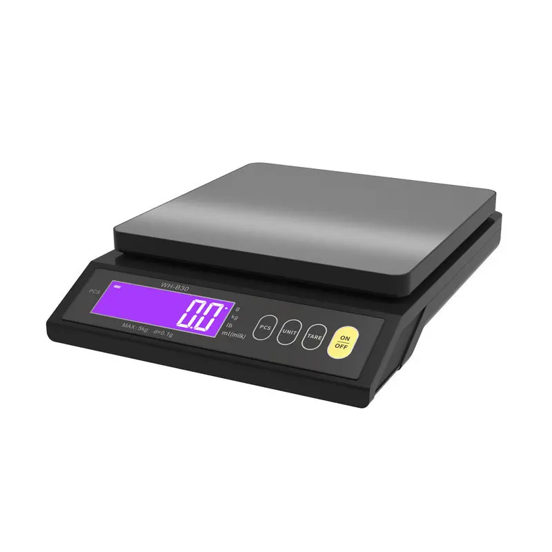 Digital Scale Electronic Kitchen Scale Waterproof  LCD Home Food Snack 5kg/0.1g 10kg/1g Stainless Steel Measuring Weighing Tool