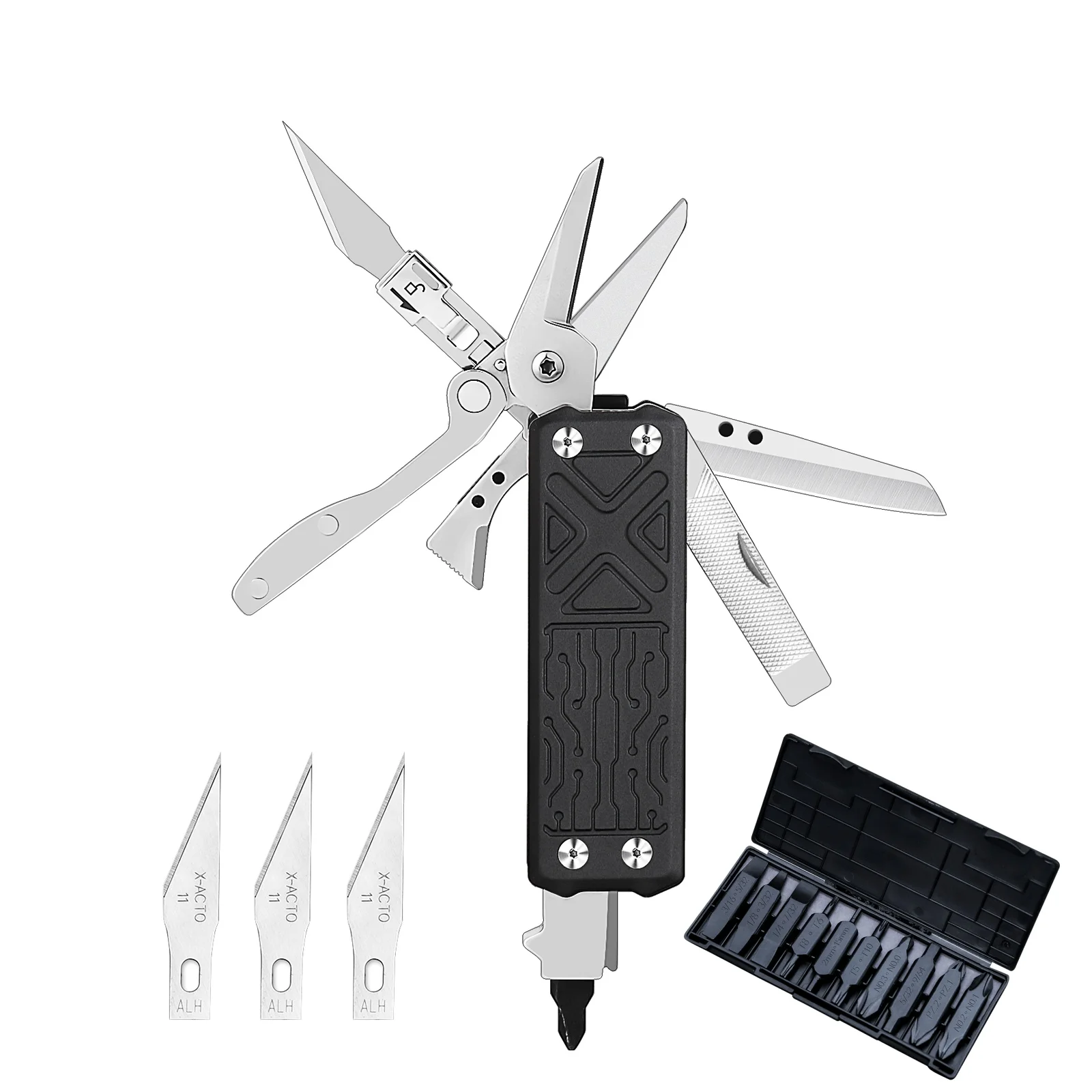 Nextool 10 In 1 Pocket Multitool E1 Edc Multi-Functionele Gereedschappen Vervangbaar Snijmes Folping Edc Equipment Opvouwbare Multitool