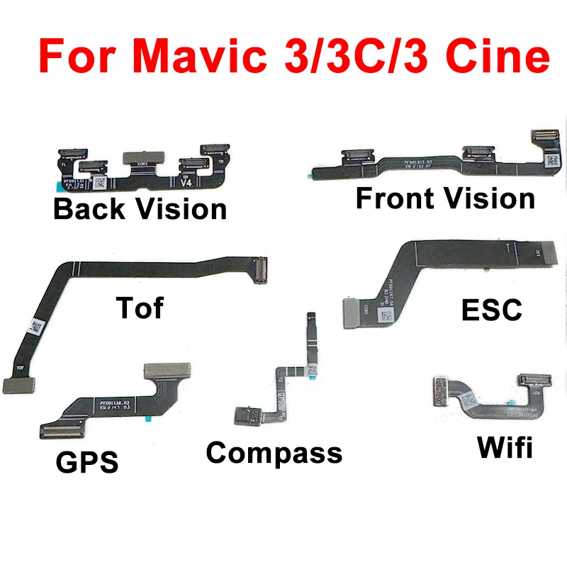 New Mavic 3 Front Vision Cable Mavic 3 Classic Back Vision Cable Compass Cable ESC Wifi GPS Tof Cable Tof for DJI Mavic 3 Series