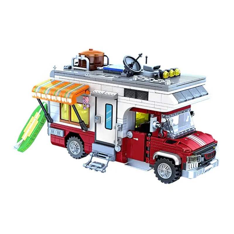 

IN STOCK MOC Technical Camper Van Building Blocks Model Bricks Assembling DIY Toys for Children Birthday Gift Set